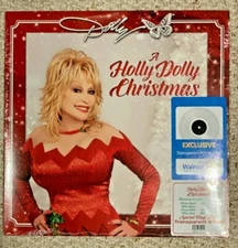 Dolly Parton A Holly Dolly Christmas NEW Exclusive Transparent White Vinyl LP 
