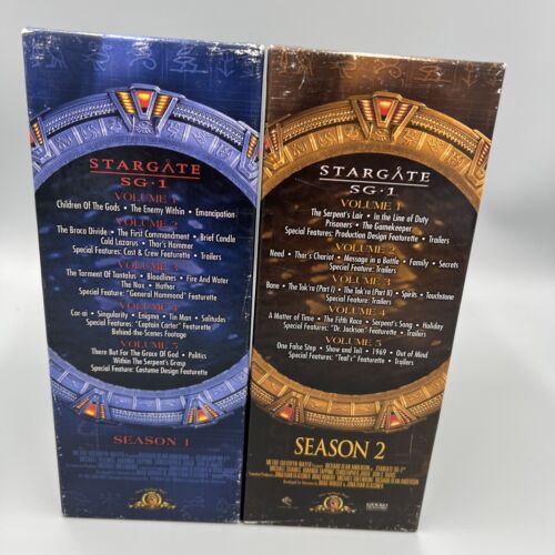 Stargate SG-1 Season 1 & 2 Full Box DVD Sets. Great Condition! 10 Total Discs. - Picture 4 of 6