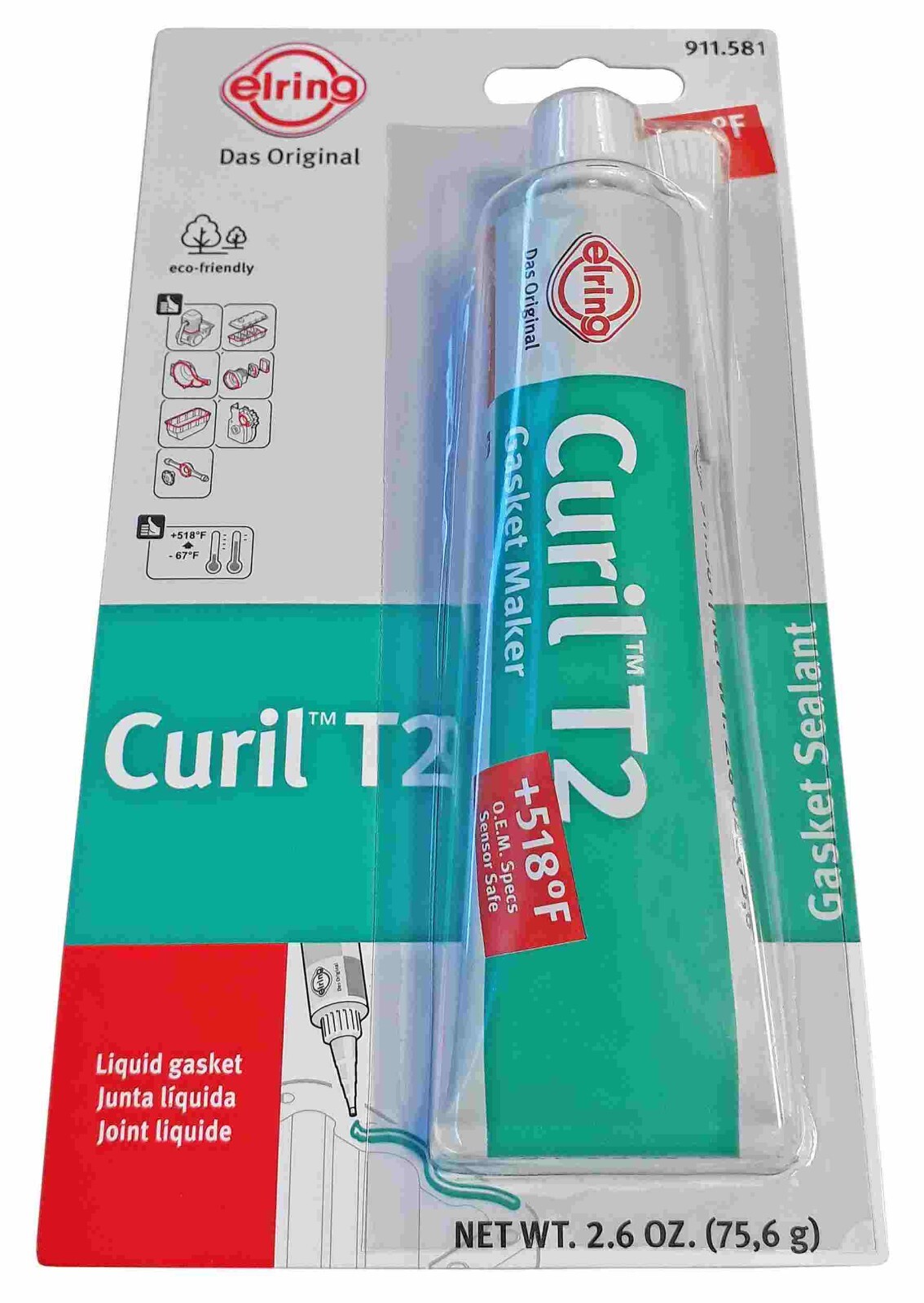 NEW Engine Sealing Compound Curil T2; Hi Temp; 500ml Tube ELRING 911. ...