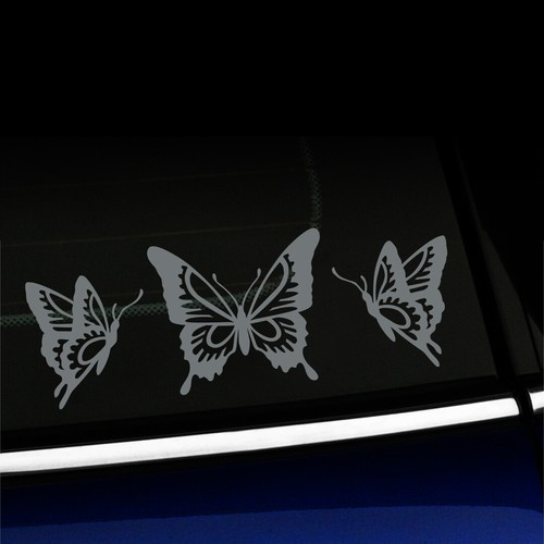 Butterfly Trio - Sticker Decal - You choose the color - Picture 5 of 26