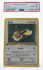 PSA 8 NEAR MINT MINT 2000 Pokémon Team Rocket #55 Eevee 1st Edition !!!