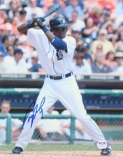 Cameron Maybin Signed Tigers 8x10 Photo PSA