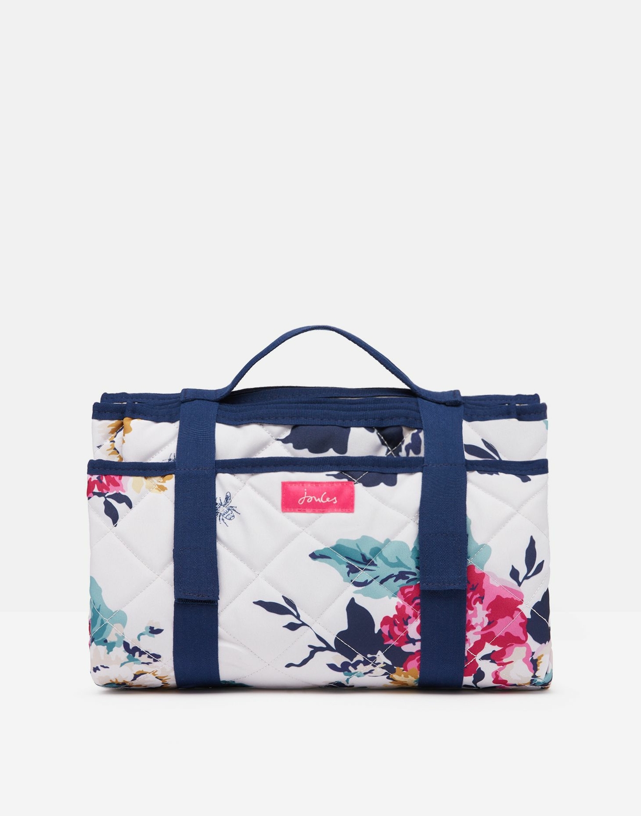 Joules Home Quilted Picnic Rug With Carry Strap Anniversary Floral