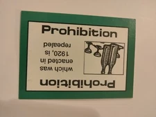 PERSPECTIVE Time Line Game PROHIBITION 1992 card used History free ship