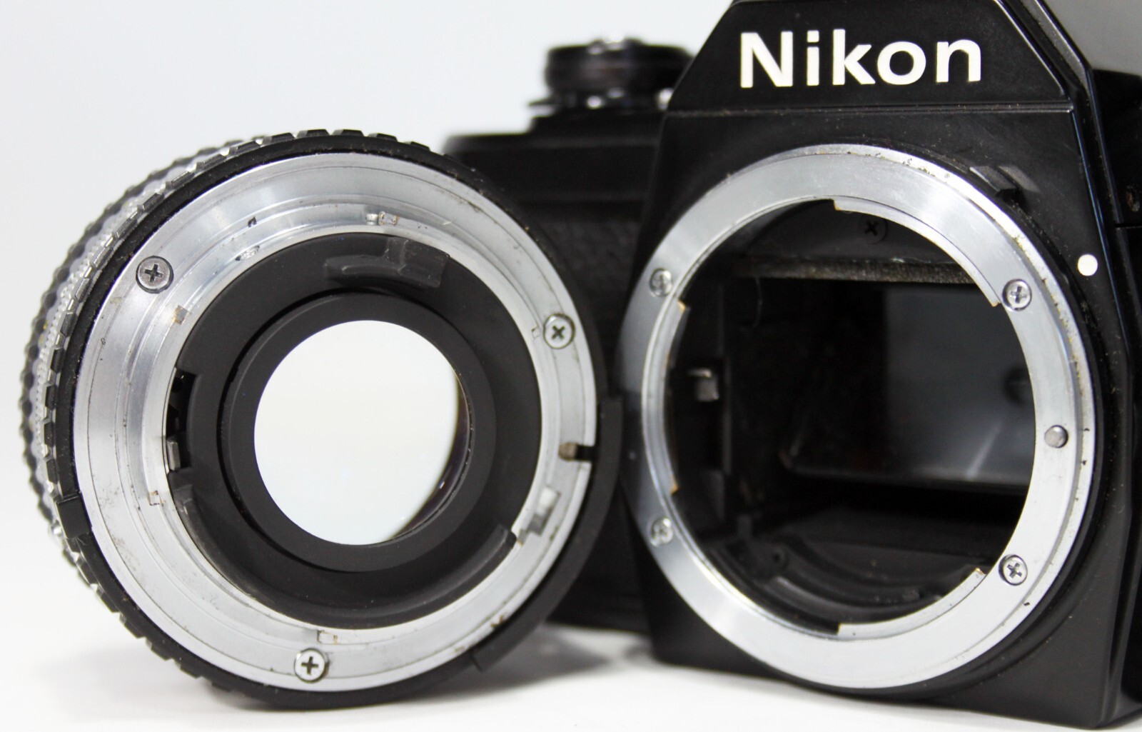 NIKON EM 35mm SLR Film Camera SERIES E 50mm f1.8 Prime Lens WORKING New