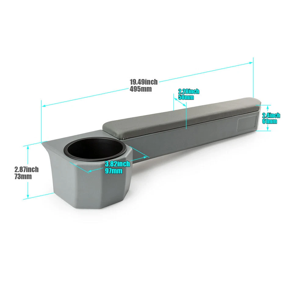 1 Pair RH & LH Door Armrest Cup Holder For Toyota Land Cruiser 70 Series - Image 4 of 4