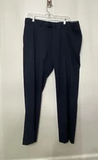 Ralph Lauren Blue Label Pants Mens 36x29 Pleated Navy Windowpane Career Preppy