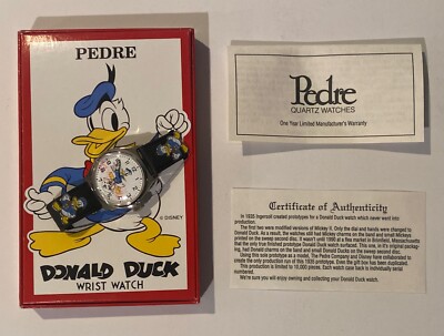 NEW NIB 1994 Donald Duck 60th Anniversary Wrist Watch Pedre  display picture 1