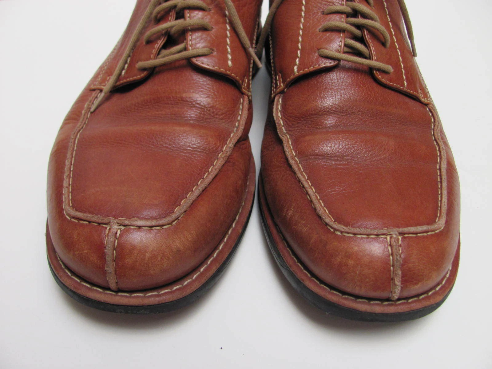 Scarpe da uomo Clarks in pelle marrone chiaro taglia 11 M # 34643 tecnologia gel anatomico