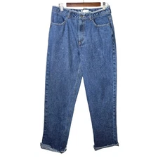 Oak + Fort Women's Denim Jeans Blue High Rise Straight Leg Size 27