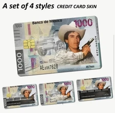 Banco De Mexico 1000 Pesos Credit Debit Card Skin Cover Sticker Set 4PCS