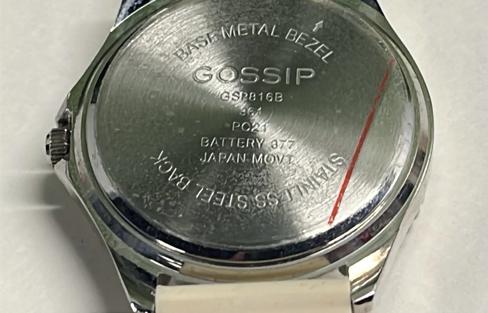 Винтажные часы GOSSIP GSP 816B 8 1/2 ремешок нуждаются в аккумуляторе - Изображение 2 из 4