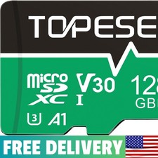 128GB Micro SD Card With Adapter, High Speed TF Card, Memory Card MicroSDXC For