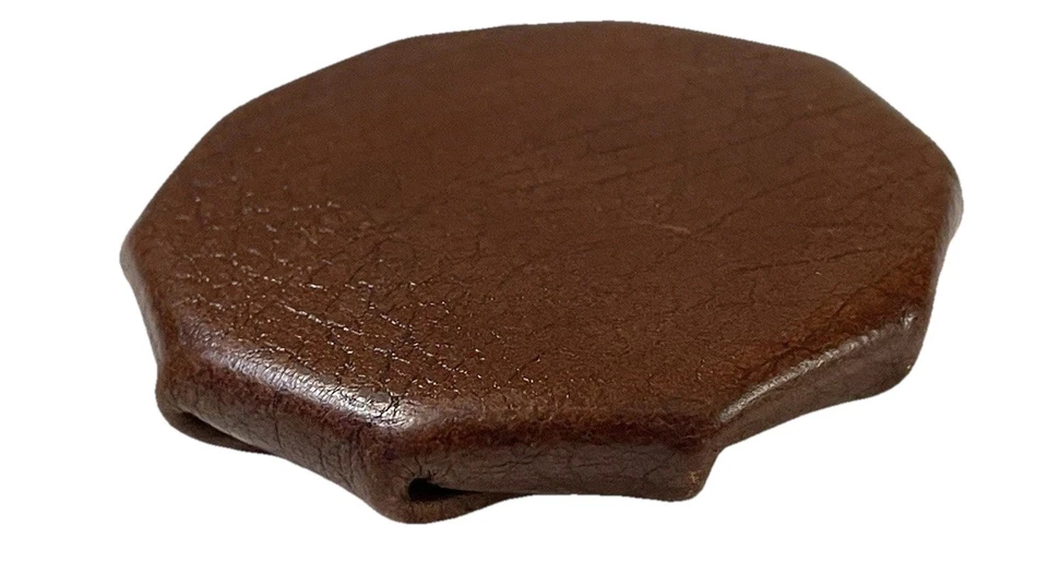 Marshal Wallet Unisex Leather Squeeze Coin Pouch (Brown) VTG Norm Earthy Natural - Image 3 of 4