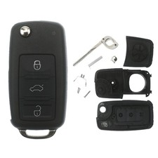 Klapp Schlüssel Gehäuse für VW TOUAREG 7L 02-10 PHAETON 3D 02-16 Autoschlüssel