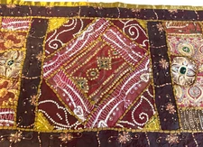 Indian Patchwork Tapestry Wall Hanging Traditional Cotton Bohemian  Home Decor