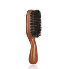 Hair Brush for Men- Slick Back Hair Brush - Boar Bristles Brush for Fine Thin Me