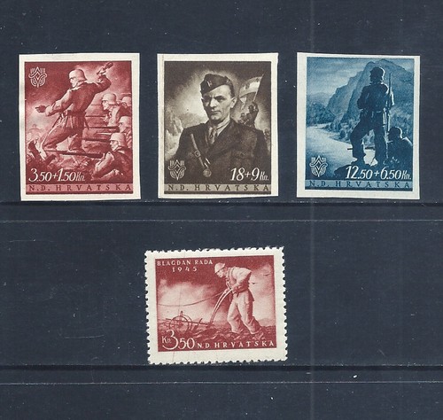 CROATIA _ 1944 INDEPENDENCE & LABOUR' 4 _ MH ____(895)