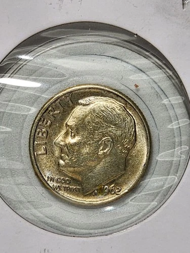 1962-D Roosevelt Dime Raw AU FT