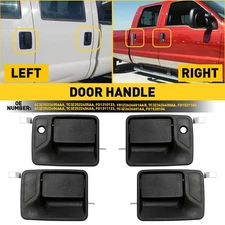New 4 Piece Exterior Door Handle Set For 99-2016 F-250 F-350 F-450 Super Duty US