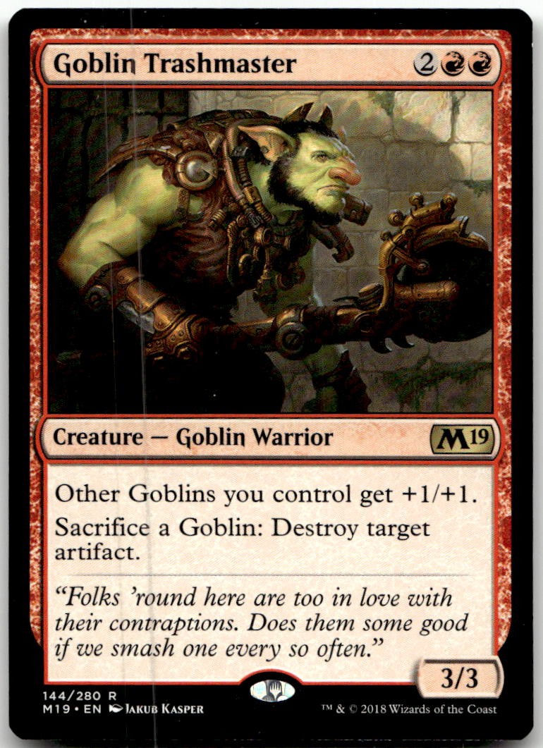 Goblin Trashmaster 144 Rare Core Set 2019 Magic: The Gathering Near Mint