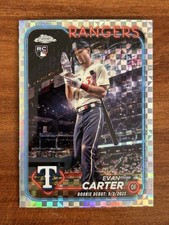 2024 Topps Chrome Update Series Rookie Debut Evan Carter #USC199 X-Fractor (RC)