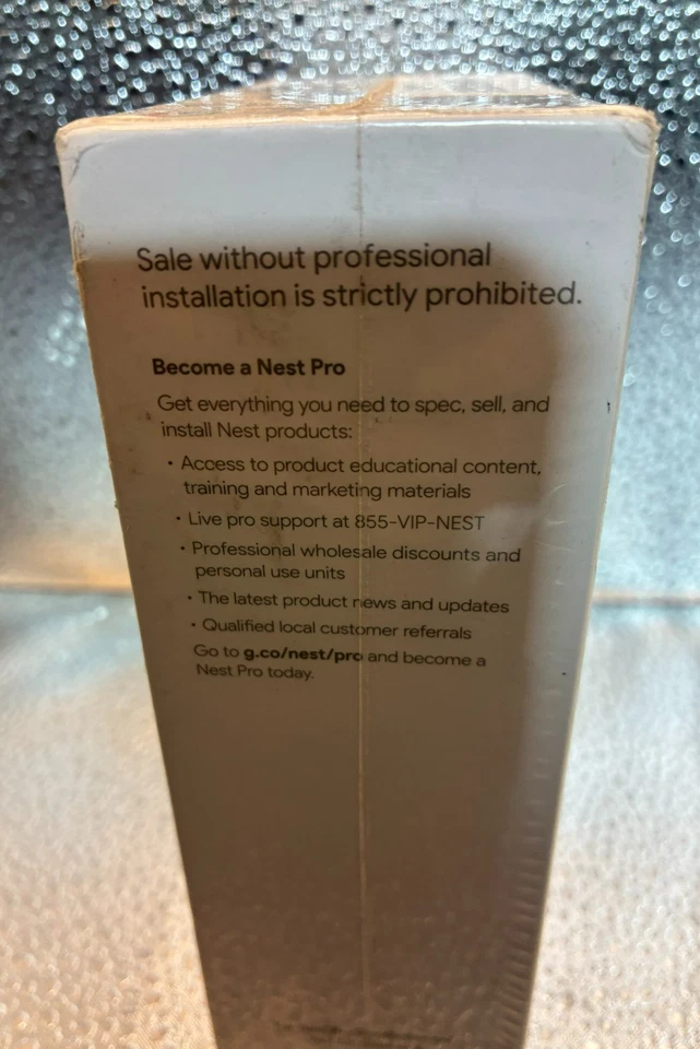 Google A0063 Nest Thermostat E Pro Edition Smart Thermostat White New Sealed - Image 3 of 4