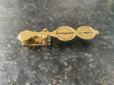 Antique Brass Sovereign and Half Sovereign Coin Scales