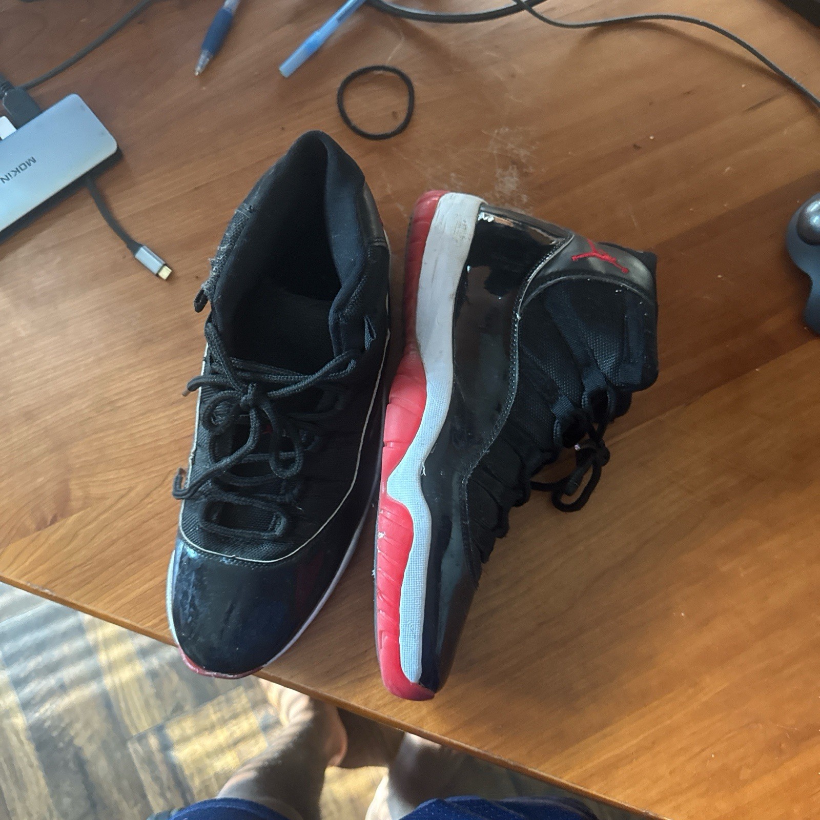 Air Jordan 11 Bred Men's Sneakers Size 12