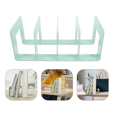 Bücherhalter Für Regal Transparente Acryl Bücherregal Organizer Buchhalter