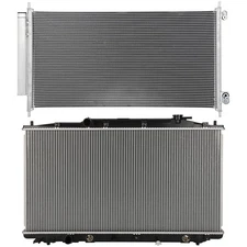 Radiator & AC Condenser Cooling For Honda Accord 08-12 Crosstour 12-14