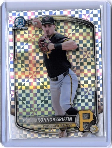Konnor Griffin X Fractor (RC) Prospect Rookie Card 2025 Bowman Pirates