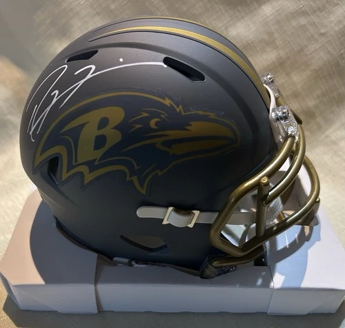 Ray Lewis Signed mini helmet Beckett with Auto Autograph