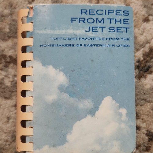 Eastern Air Lines Recipes From The Jet Set Cookbook Spiral Bound rare