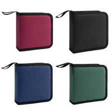 40 Disc CD DVD Carry Case Bag Wallet Storage Booklet Binder Zipper Album Case