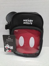 Disney Mickey Mouse Small Crossbody Bag Bio World Merch Clear Front 6" x 8"