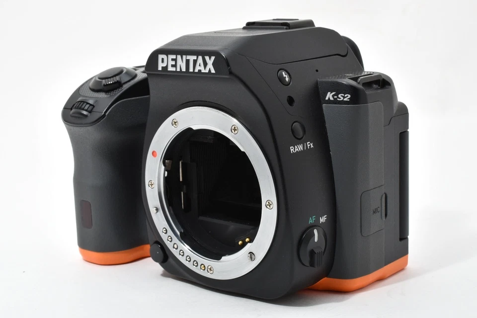 Corpo da câmera DSLR PENTAX K-S2 preta/laranja 20.1MP do Japão [quase em perfeito estado] #2655802 - Imagem 2 de 4