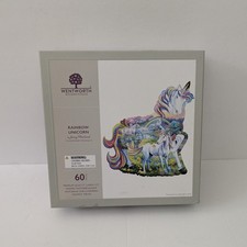 Wentworth Wooden 60 Piece Jigsaw Puzzle Rainbow Unicorn