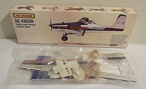 Aviator AG Wagon Rubber Band Aircraft Model Kit 17" Wing Span (Pg8E) - Picture 6 of 7