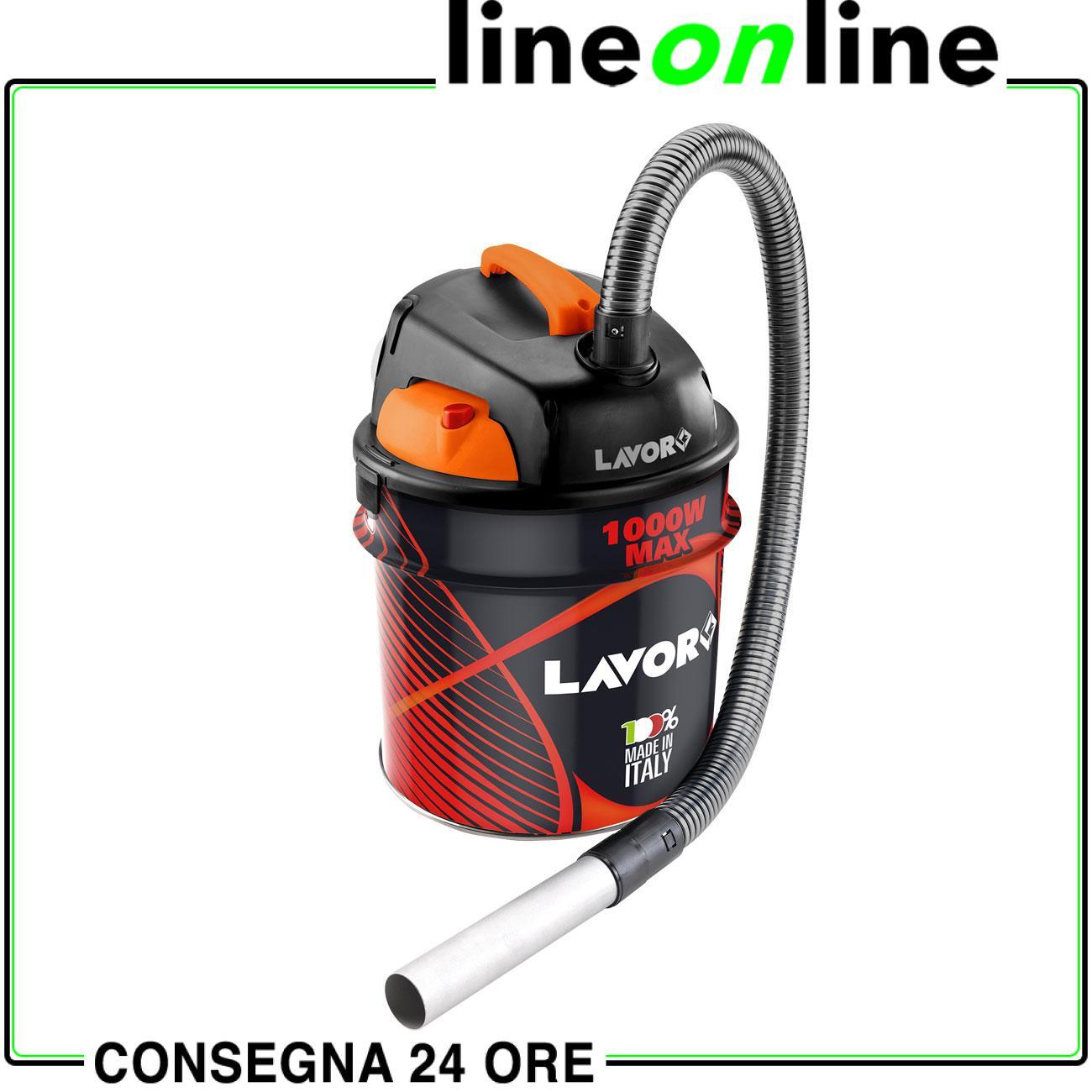 Aspiracenere Lavor Ashley 901 - Bidone 18L 1000W per Stufe e Camini