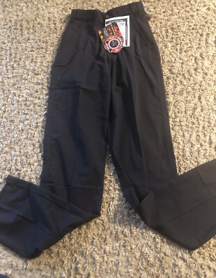 Tru Spec Mens 28xUnhemmed Flame Resistant Interlock Black Pants -NWT
