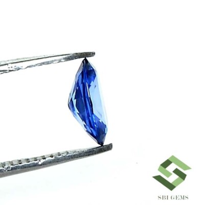 7x5 mm Certified Natural Blue Sapphire Oval Cut 0.76 CTS Faceted