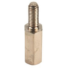 R-TECH 524409 Hex Threaded M-F Spacer Brass 5mm A/F M3 12mm - Pack