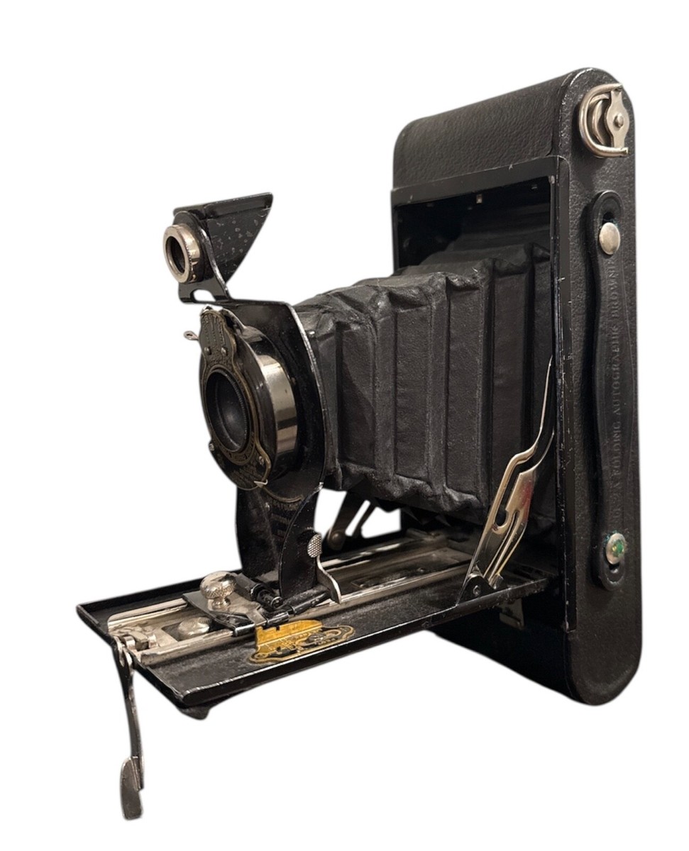 Vintage KODAK BROWNIE AUTOGRAPHIC NO 2A Folding Camera and Case | eBay