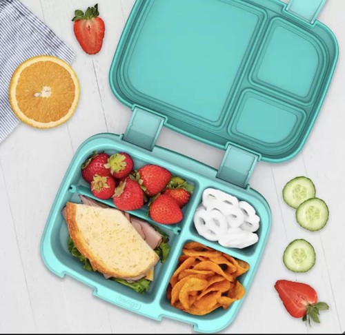 Bentgo Fresh (Blue/Green 2 PACK) - New & Improved Leak-Proof, Versatile 4-Compar - Picture 4 of 4