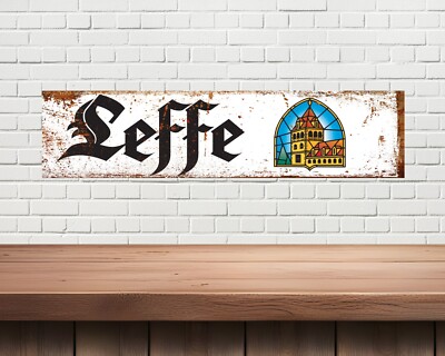 Leffe Blechschild, Männerhöhle, Bierhütte, Wandschilder, Hausbar, Bierschilder, Garage