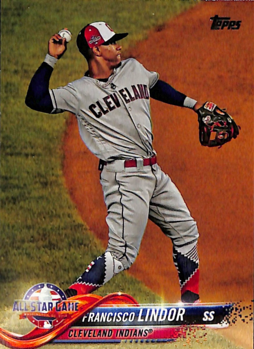❤️❤️❤️❤️year note2018❤️❤️❤️❤️ 27th edition Francisco Lindor 2018 Topps Series 1 Superstar Sensations 27