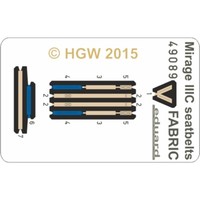 MW22 Eduard 49089 Mirage Iiic Seatbelts Fabric 1/48 Pe Set For Eduard