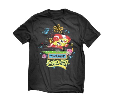 NFL Junk Food X SpongeBob x King Saladeen Touchdown Tee Black XL