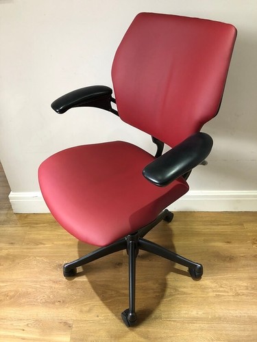 RED CHOCOLATE HUMANSCALE FREEDOM ERGONOMIC OFFICE TASK CHAIR FREE UK DEL - Picture 4 of 7